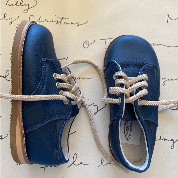 Zimmerman Shoes MADE IN USA Artie Saddle in Navy NEVER WORN 6-Wide - Picture 2 of 3